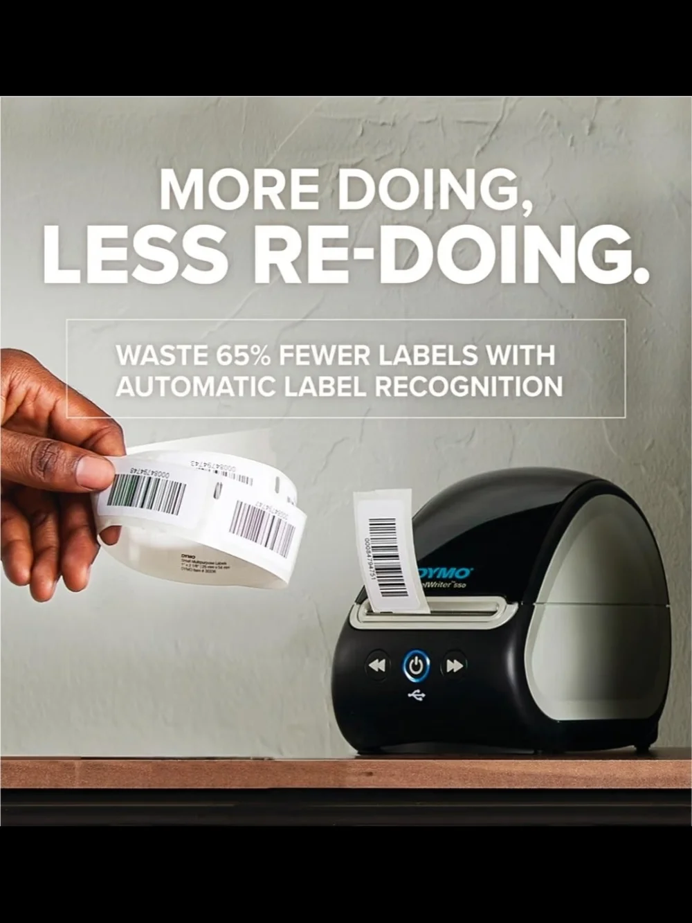 Dymo LabelWriter 550 Thermal Label Printer in Black and Gray